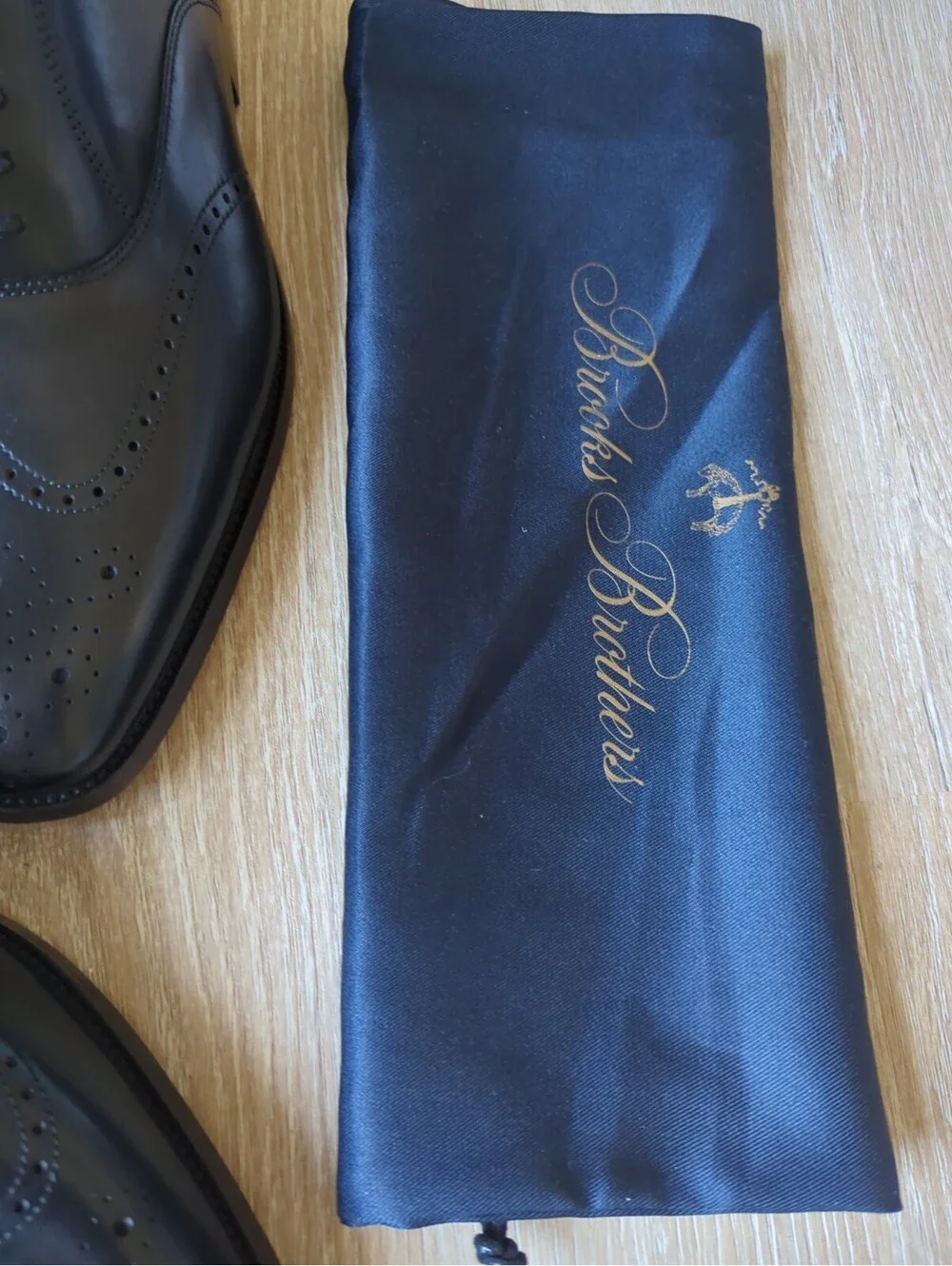Brooks Brothers Men Dress Shoes Cassel Cap Toe Oxford Black Ortholite 10